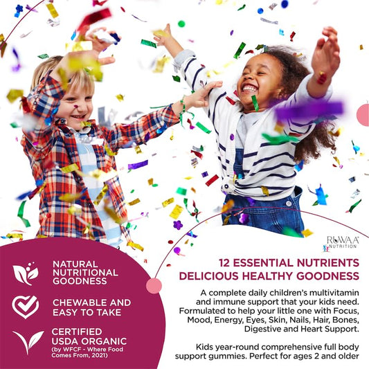 Yummy Vites gummies in strawberry, cherry, orange flavors appeal to kids
