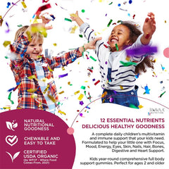 Yummy Vites gummies in strawberry, cherry, orange flavors appeal to kids