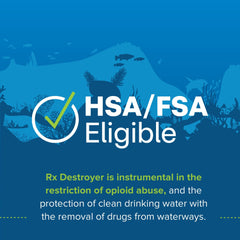 Rx Destroyer medication digestion in action inside the bottle