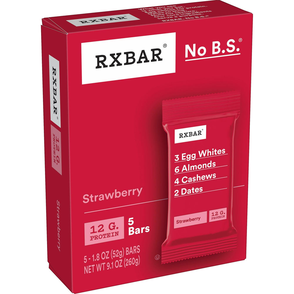 RXBAR Strawberry Bars post-workout snack for recovery.