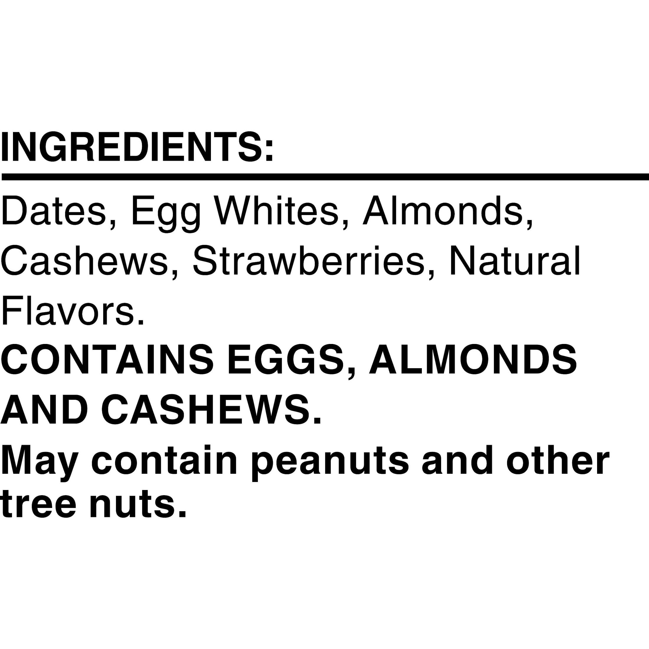 RXBAR Strawberry Bars slice view reveals soft center and nutty crunch.