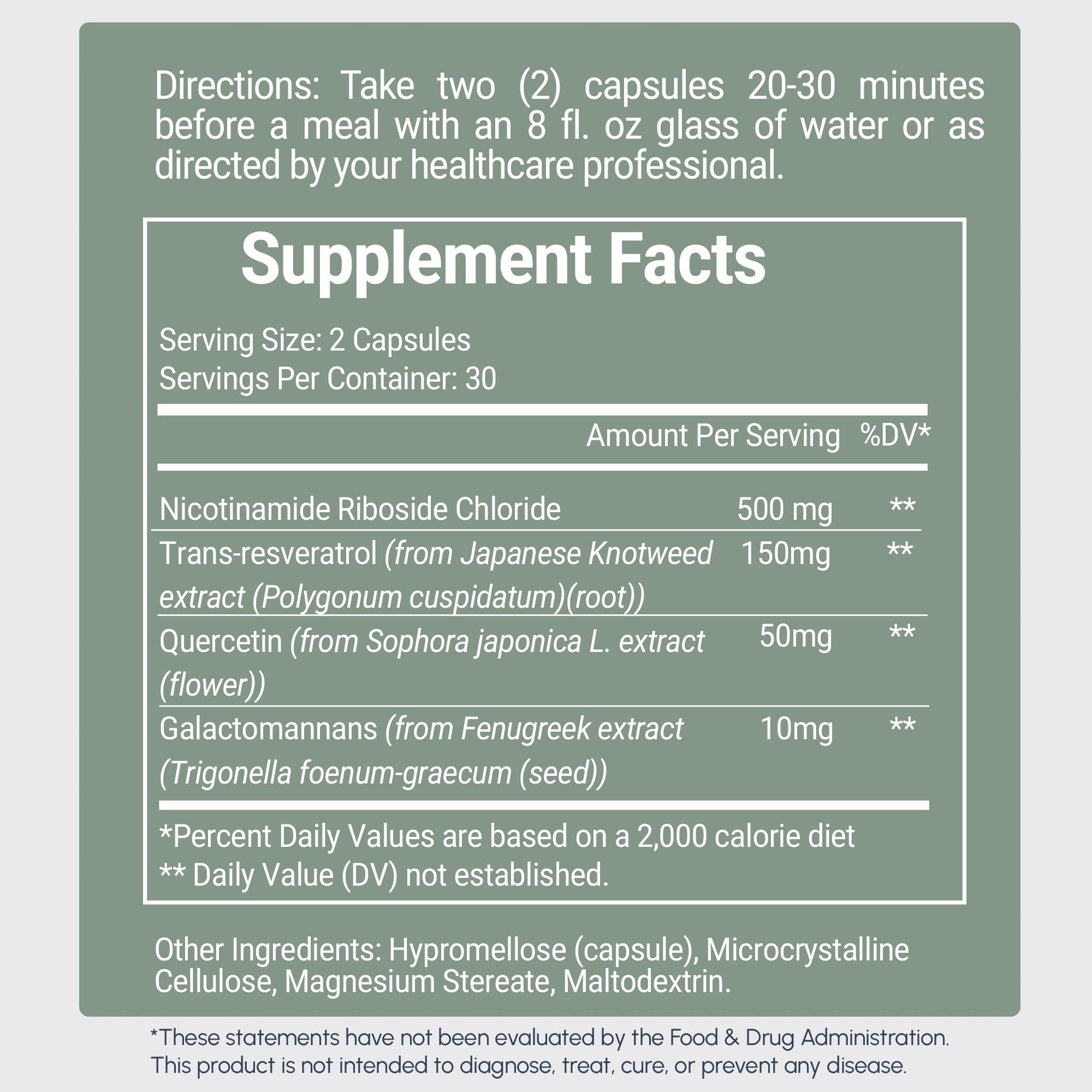 RYOS RefuseToAge label closeup with 60 vegan capsules and USA manufacturing.