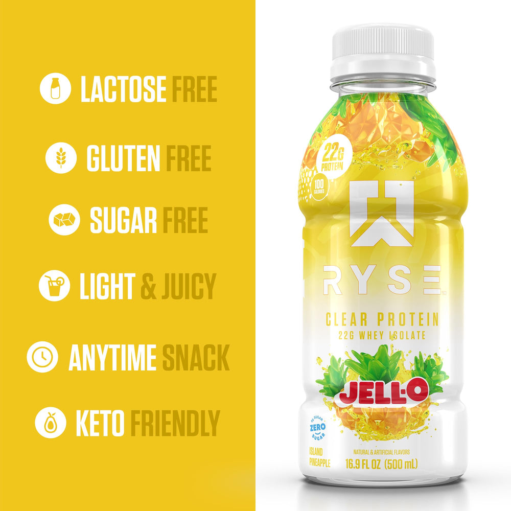 Label close-up highlighting premium ingredients and lactose-free formula.