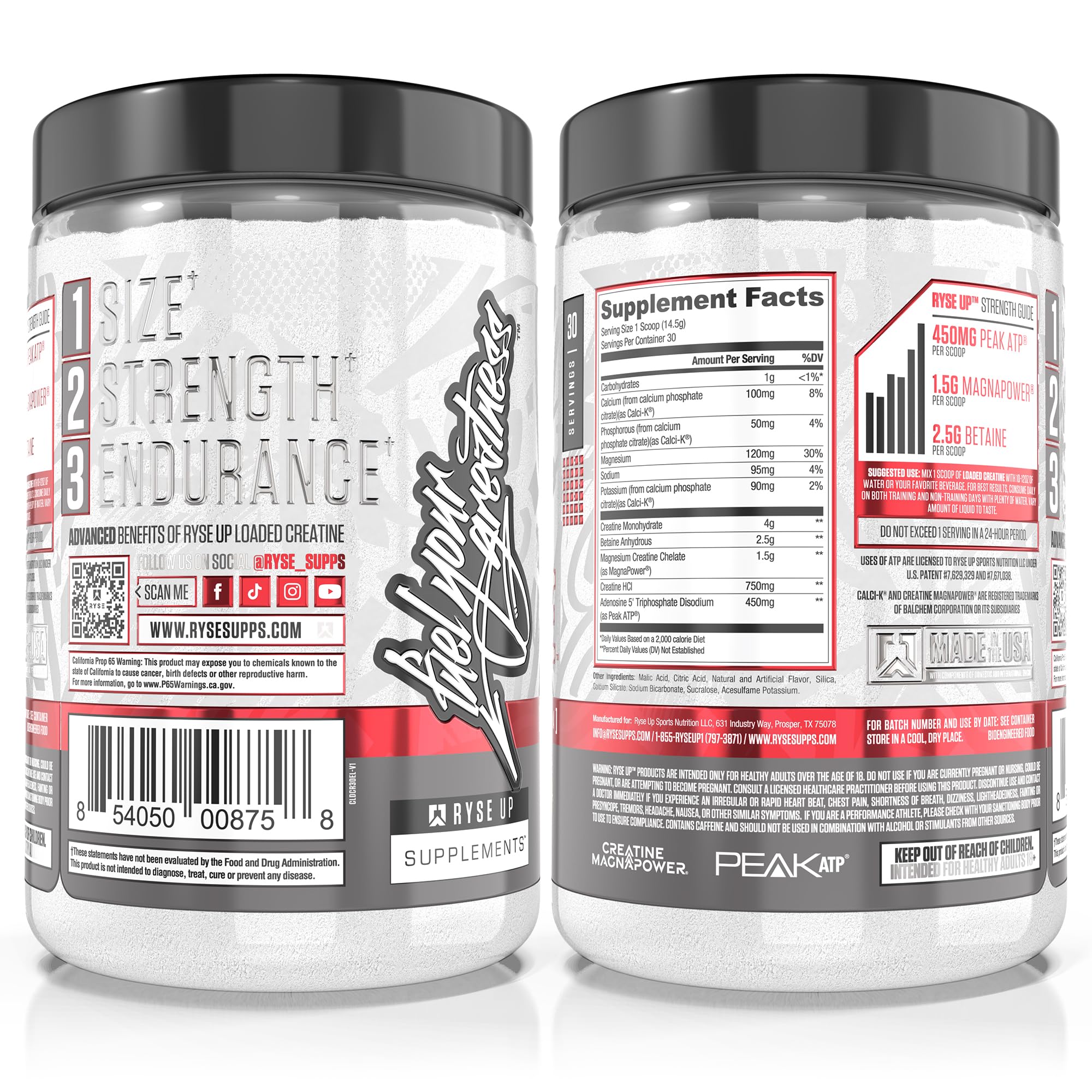 RYSE Loaded Creatine supports endurance during intense training sessions.