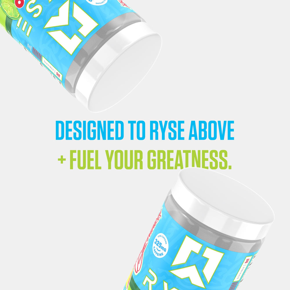 RYSE Loaded Lemon Lime flavor graphic reinforces authentic taste and craveable experience.