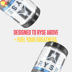 RYSE Strawberry Squeeze ready drink in glass showcasing inviting flavor and sustained focus.