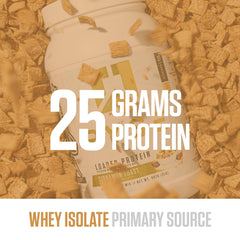 RYSE Loaded Protein Cinnamon Toast shake shows creamy texture and inviting aroma