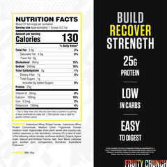 RYSE Loaded Protein Fruity Crunch scoop for convenient serving