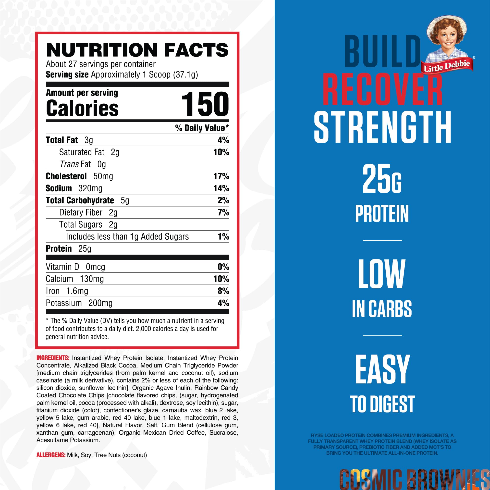 RYSE Loaded Protein bottle showing convenient daily nutrition with indulgent flavor