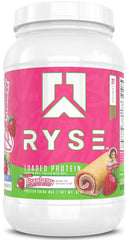 RYSE Loaded Protein tub with Little Debbie flavor for post-workout fueling.