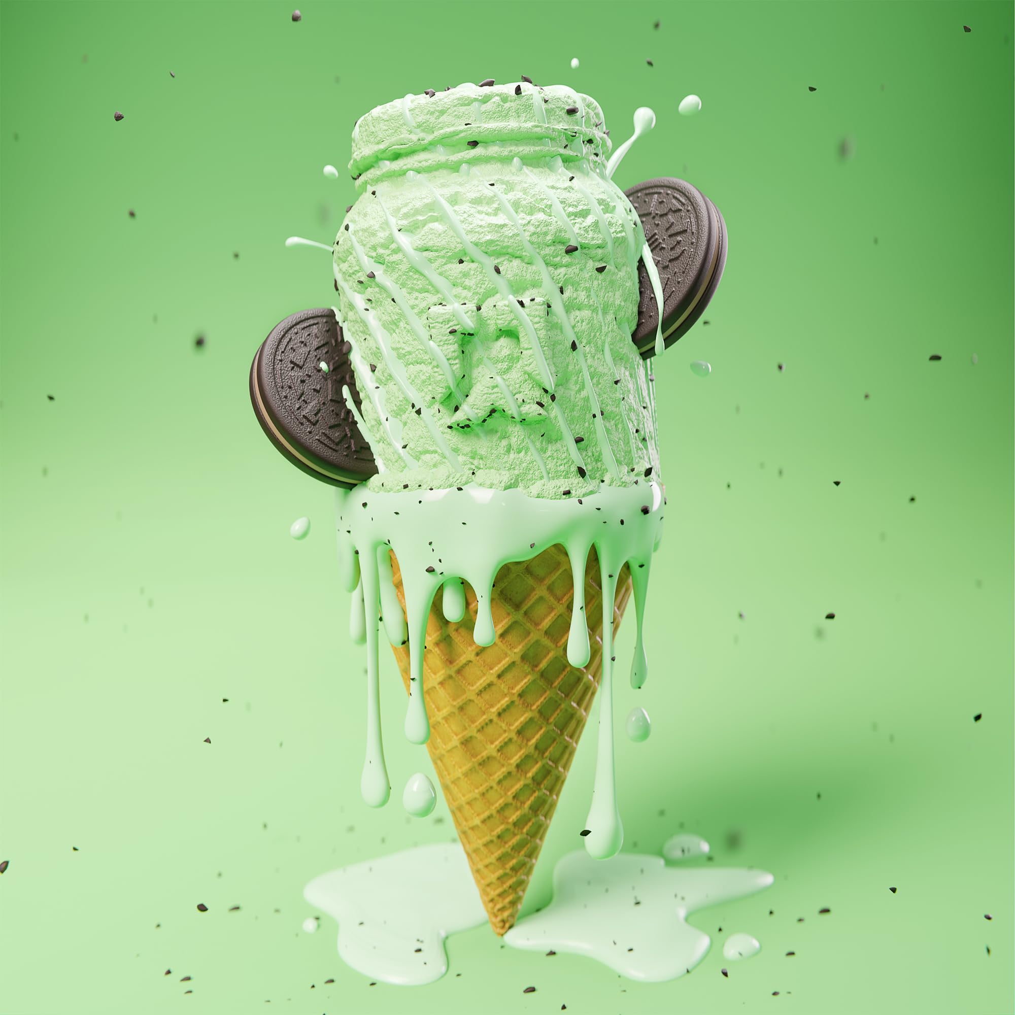 RYSE Mint Chip nutrition facts panel emphasizes low sugar and high protein