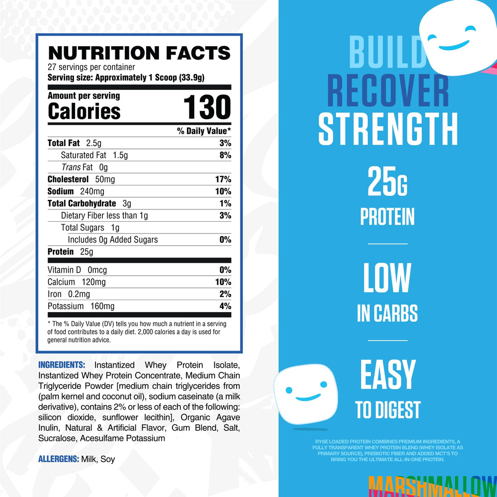 RYSE Loaded Protein mixes smoothly in a shaker for a creamy post-workout shake.