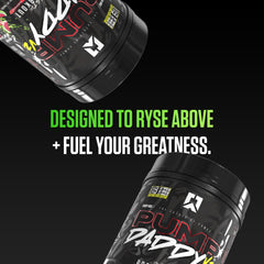 RYSE Pump Daddy V2 shown with gym gear for endurance and pumps.
