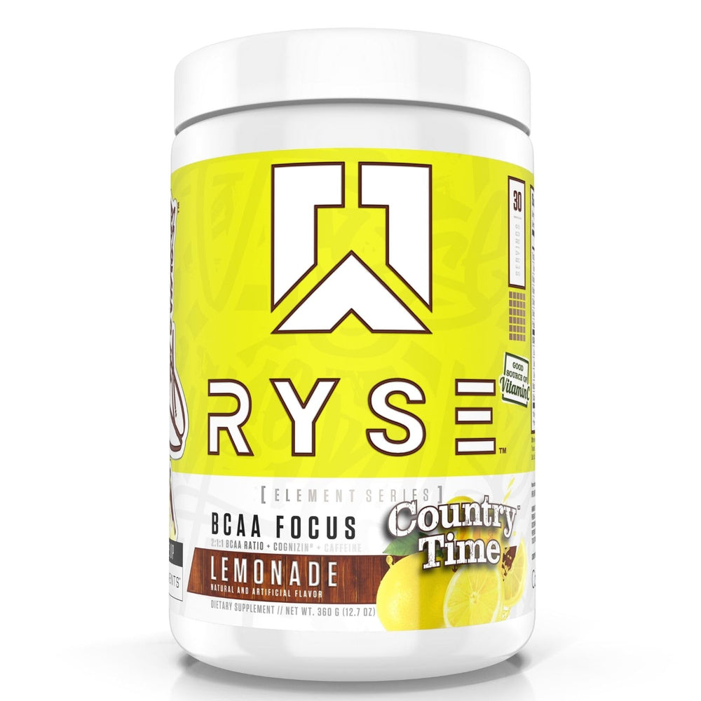 RYSE Up BCAA Focus Lemonade bottle ready for hydration and clean energy.