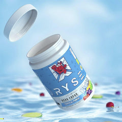 Close up of Cognizin on RYSE Up BCAA Focus Powder packaging