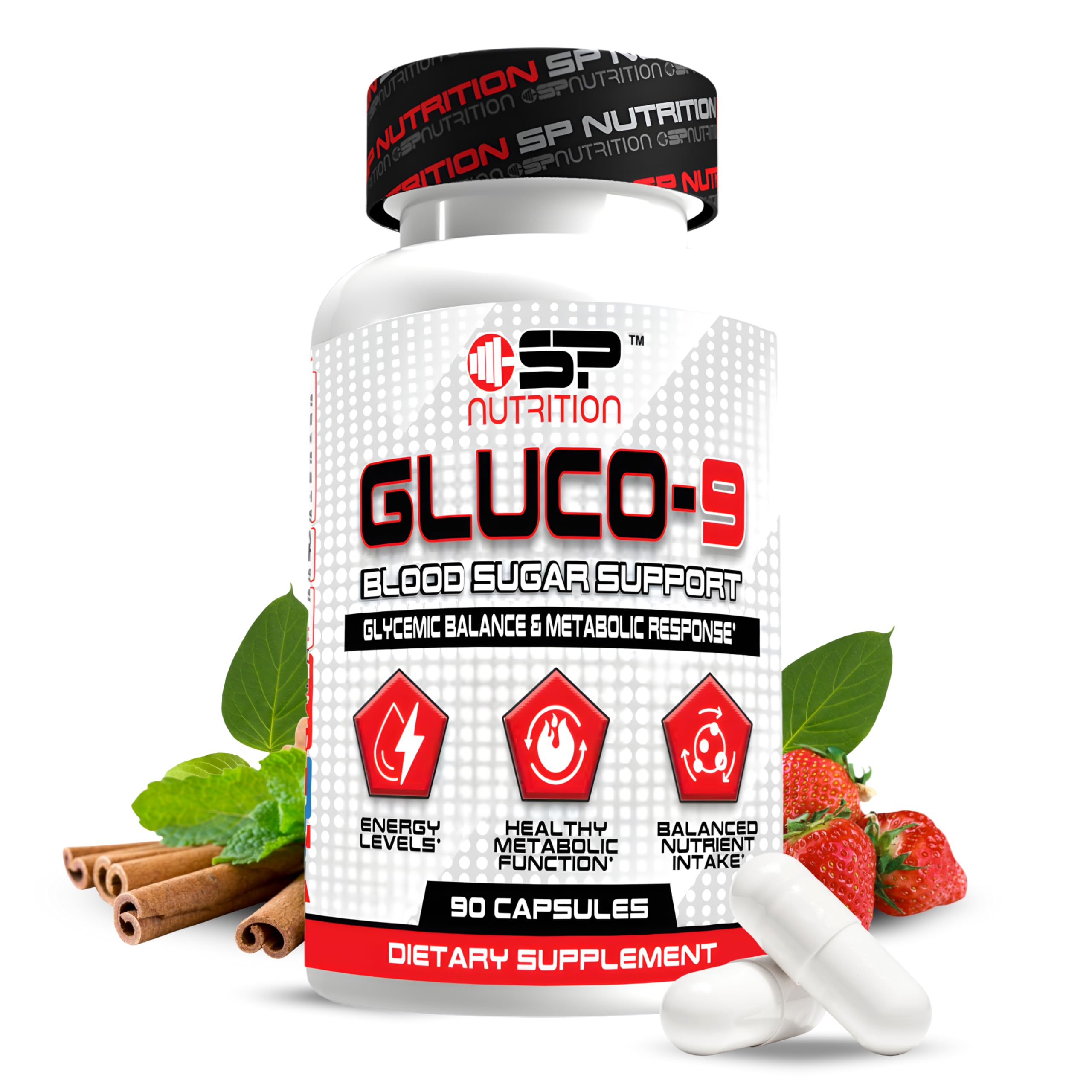 S Nutrition Gluco 9 bottle-front shows convenient daily wellness
