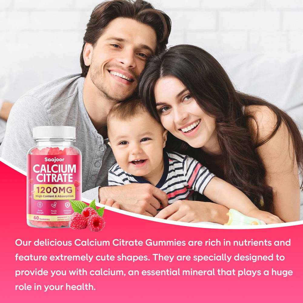 Saajoor calcium citrate gummies daily use scene suggests simple routine