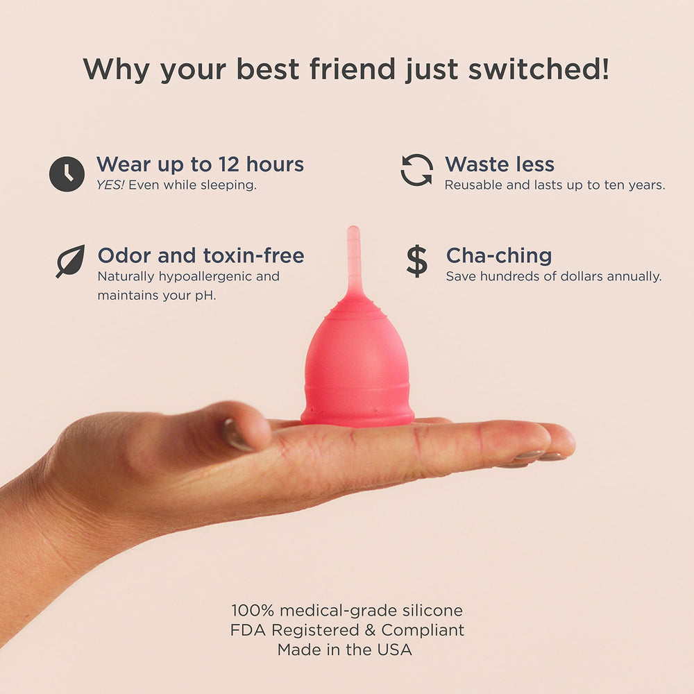 Saalt menstrual cup in use during swimming for secure protection.