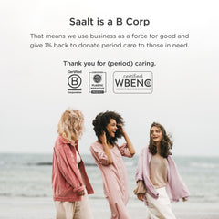 Saalt medical-grade silicone material is BPA-free and skin-friendly.