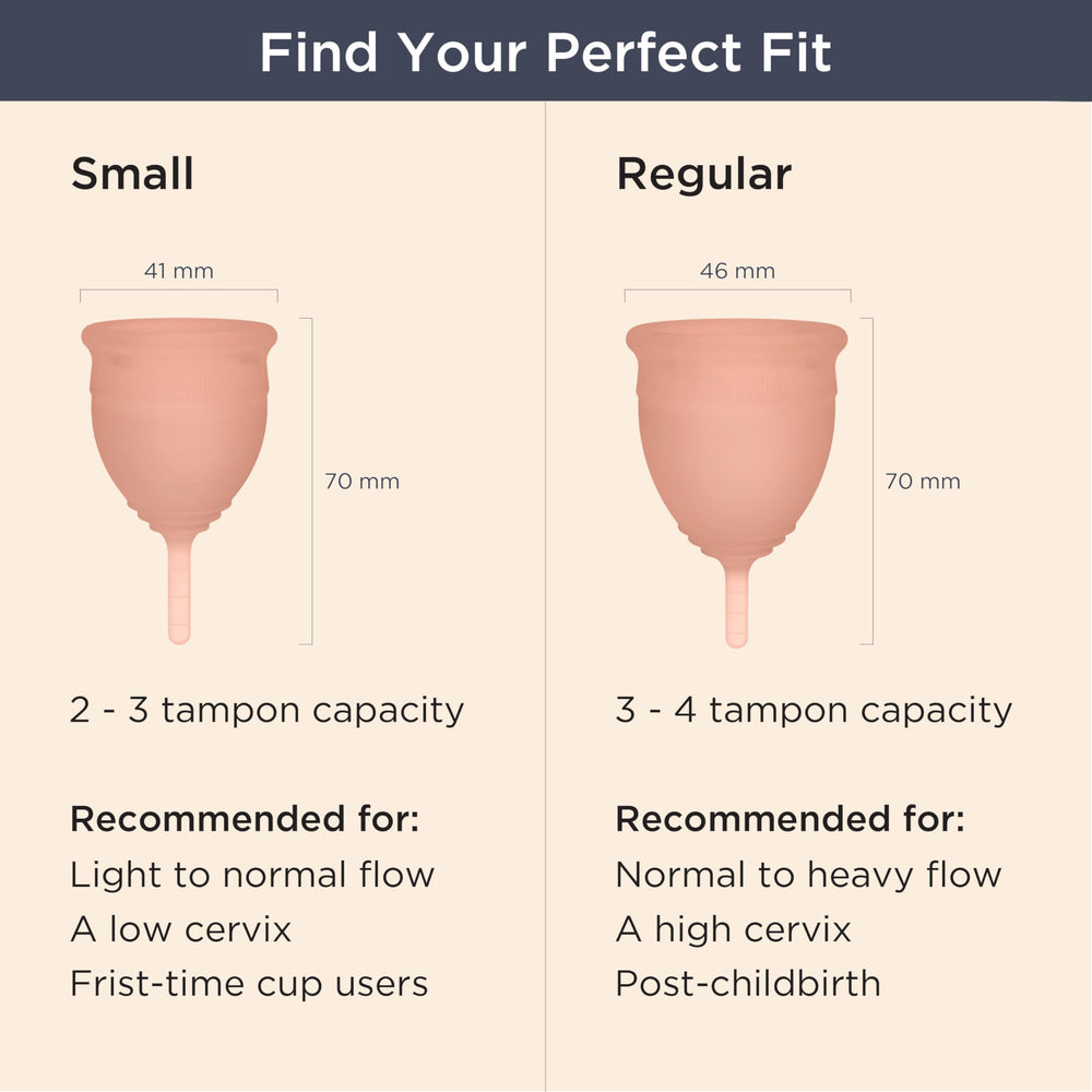 Saalt Soft cup with carry pouch for discreet use