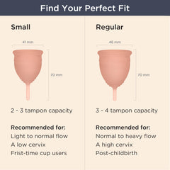 Saalt Soft cup with carry pouch for discreet use
