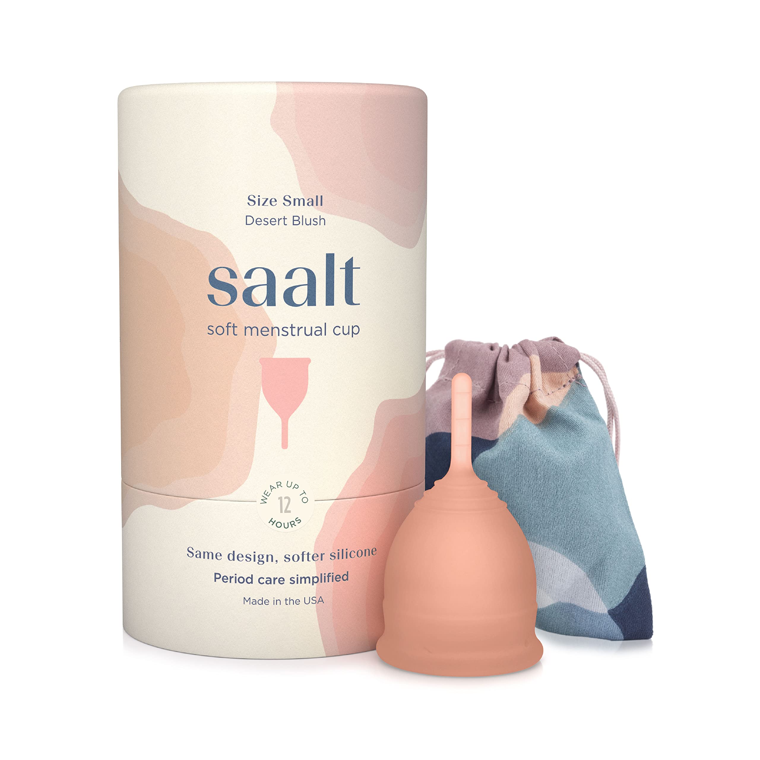 Saalt Soft Desert Blush front view shows all-day protection