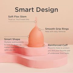 Saalt Soft stem detail highlights gentle seal and removal ease