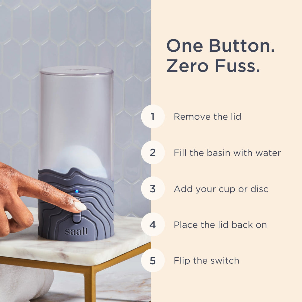 Saalt Steamer in action shows steam cleaning for fast sanitation