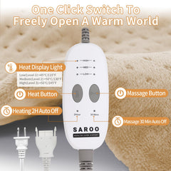 SAROO 10-foot cord offers flexible placement.