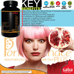 Saba Pomegranate Plus shown in daily routine for immune and cardiovascular wellness
