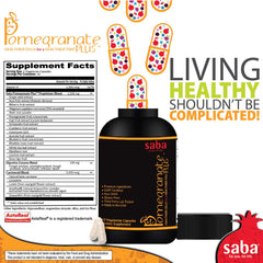 Saba Pomegranate Plus digestive enzymes icon illustrating improved digestion