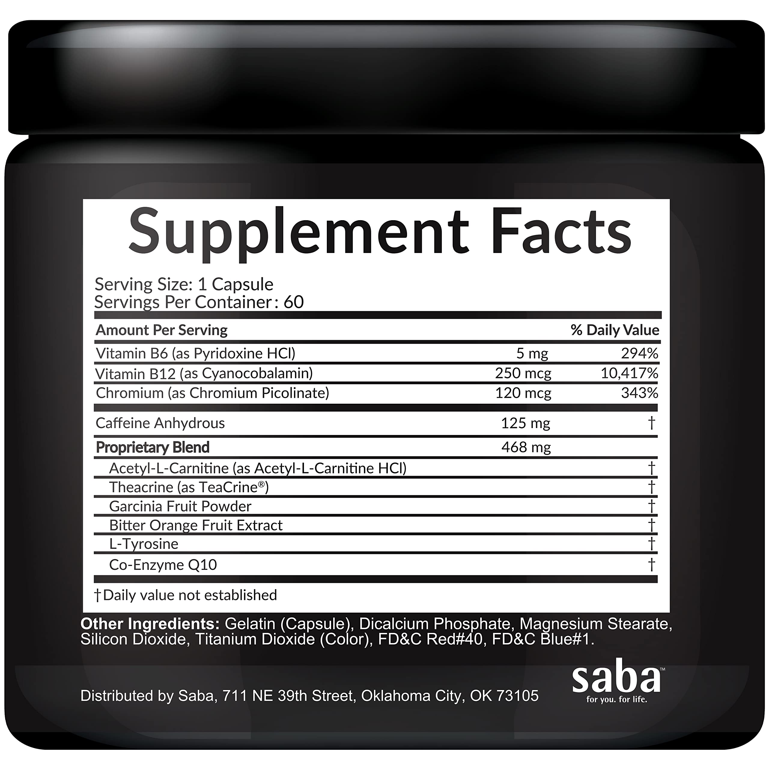 Saba Skinny 5000 box highlights USA-made production.