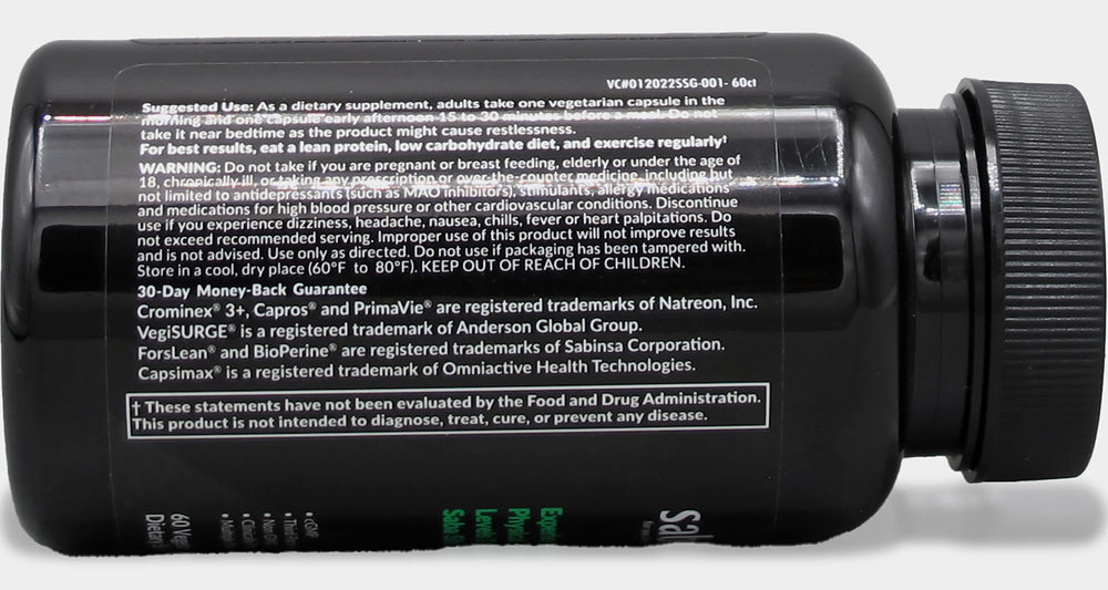 Saba SlimGenix clean ingredients highlighting plant-based nutrients