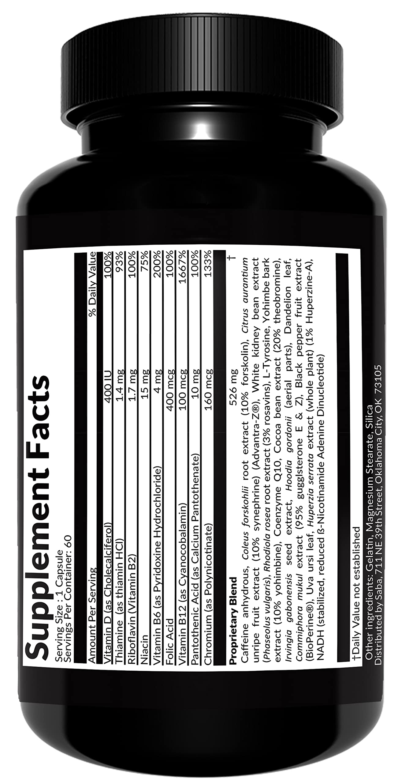 Saba TrimPro capsules illustrating appetite suppression for cravings control.