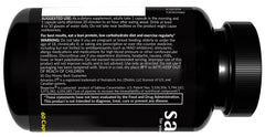 Saba TrimPro bottle label emphasizes metabolism boost for daily vitality.