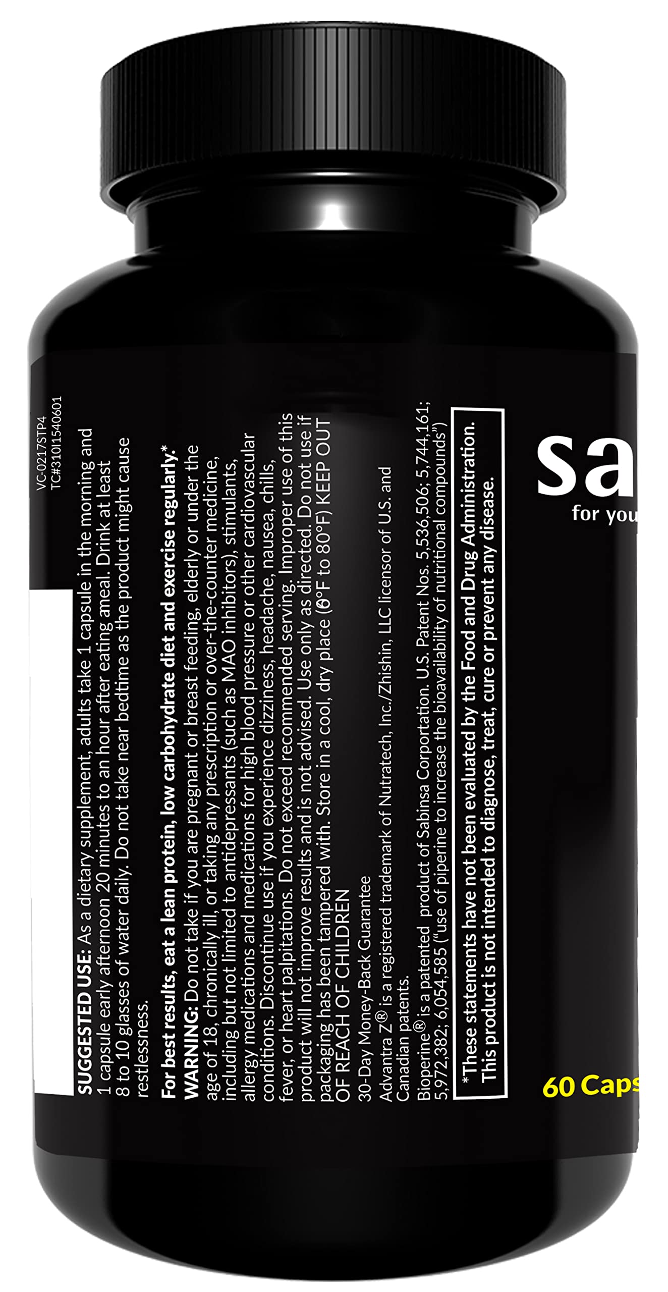 Saba TrimPro bottle demonstrating daily use for weight management potential.