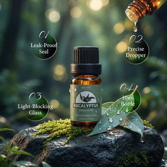 SACATR Lavender oil bottle ideal for calming diffusions and nightly rituals