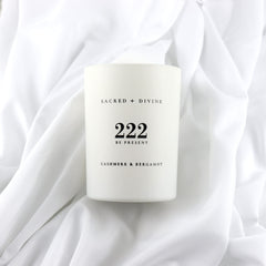 Sacred + Divine 222 Minimalist white jar design for clean decor.