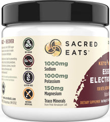 Sacred Eats Keto Electrolyte Powder scoop for precise daily electrolyte dosing
