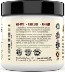 Athlete using Sacred Eats electrolyte powder during training for steady hydration