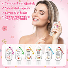 Sacubee peach hand sanitizer keychain for quick cleansing
