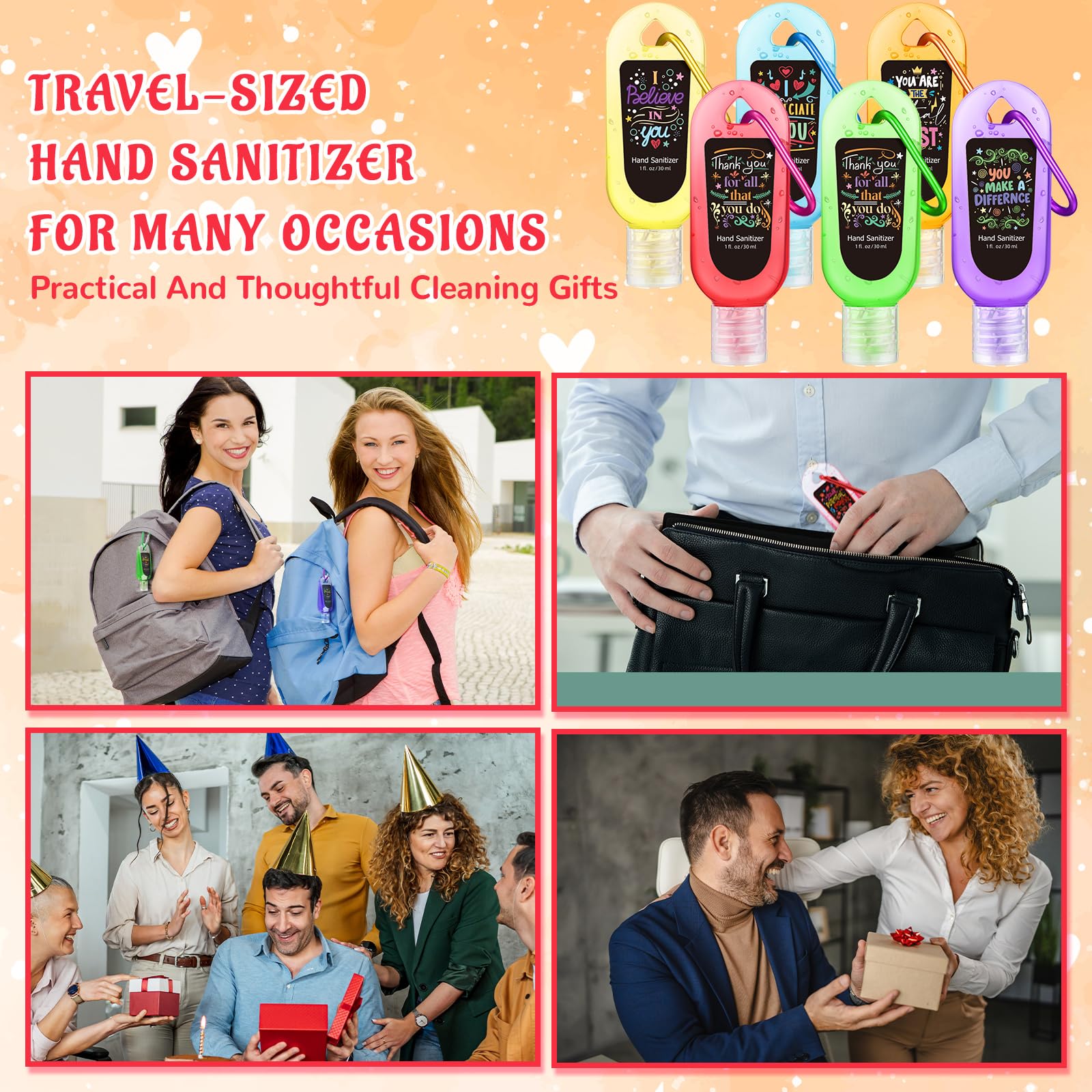 Sacubee clip-on sanitizer keychain offers easy access during travel