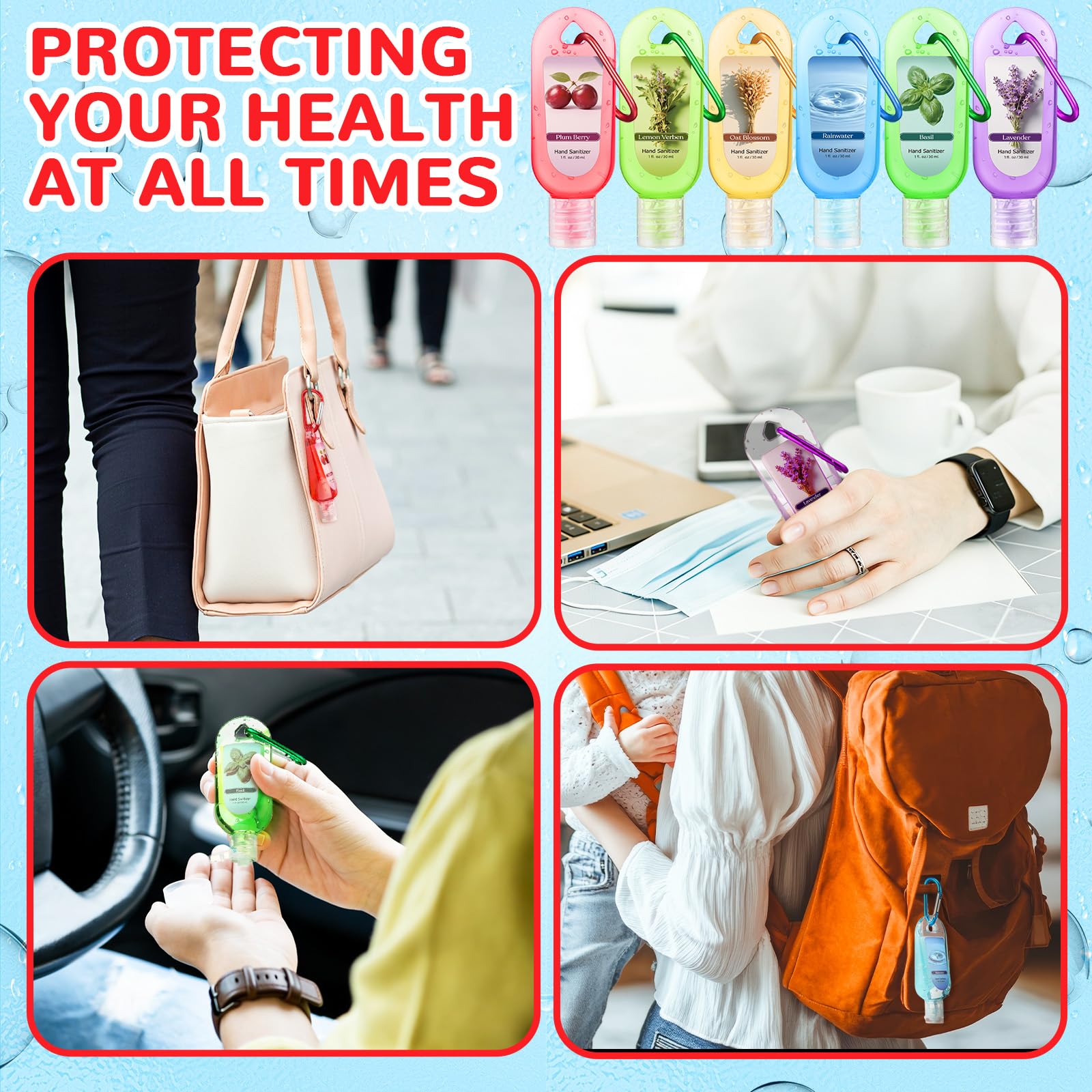 Sacubee colorful gift set hand sanitizer keychain ready for gifting