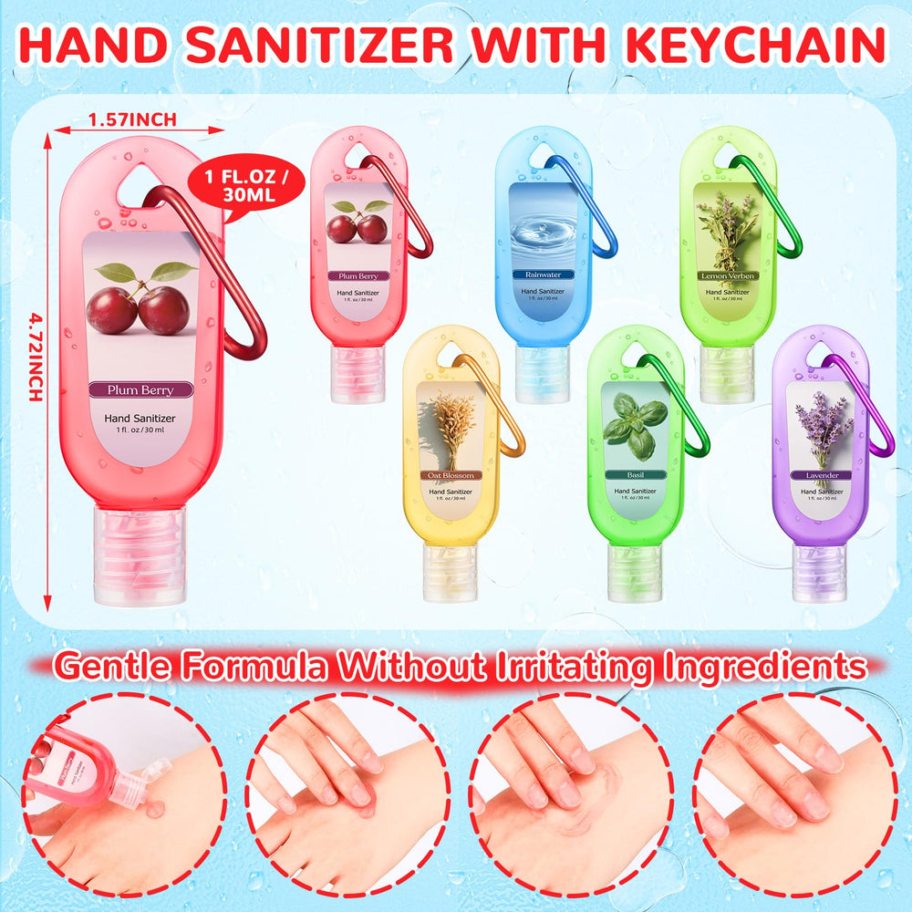 Sacubee plum berry hand sanitizer keychain with vibrant aroma
