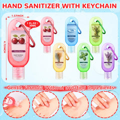 Sacubee plum berry hand sanitizer keychain with vibrant aroma