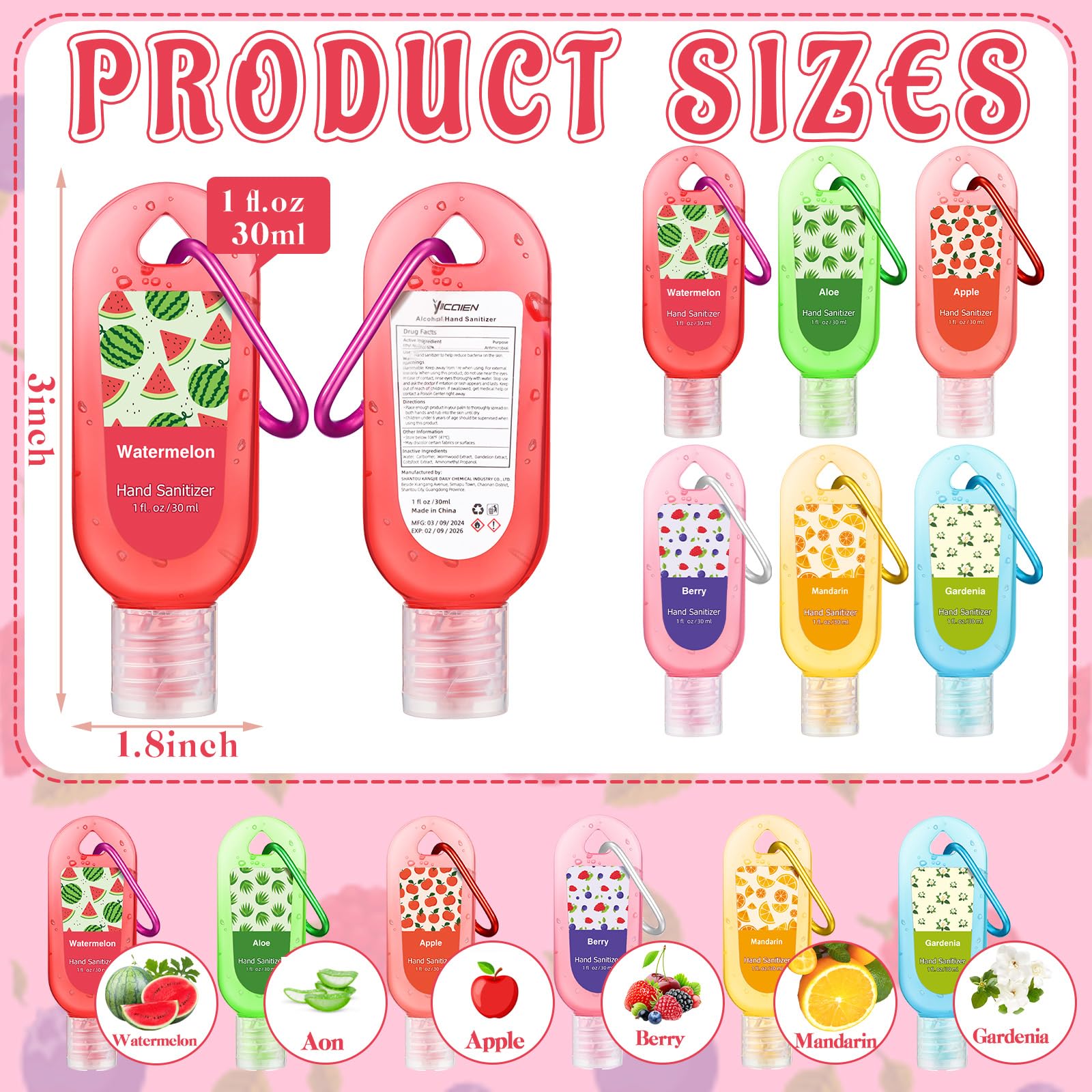Sacubee travel-size 1oz bottles for everyday travel