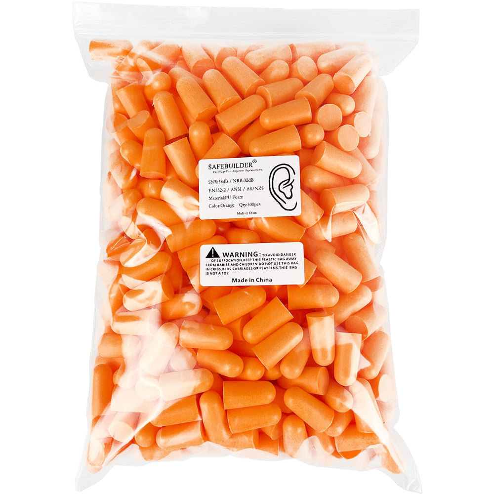 SAFEBUILDER ear plugs with foam material for comfortable all-day wear