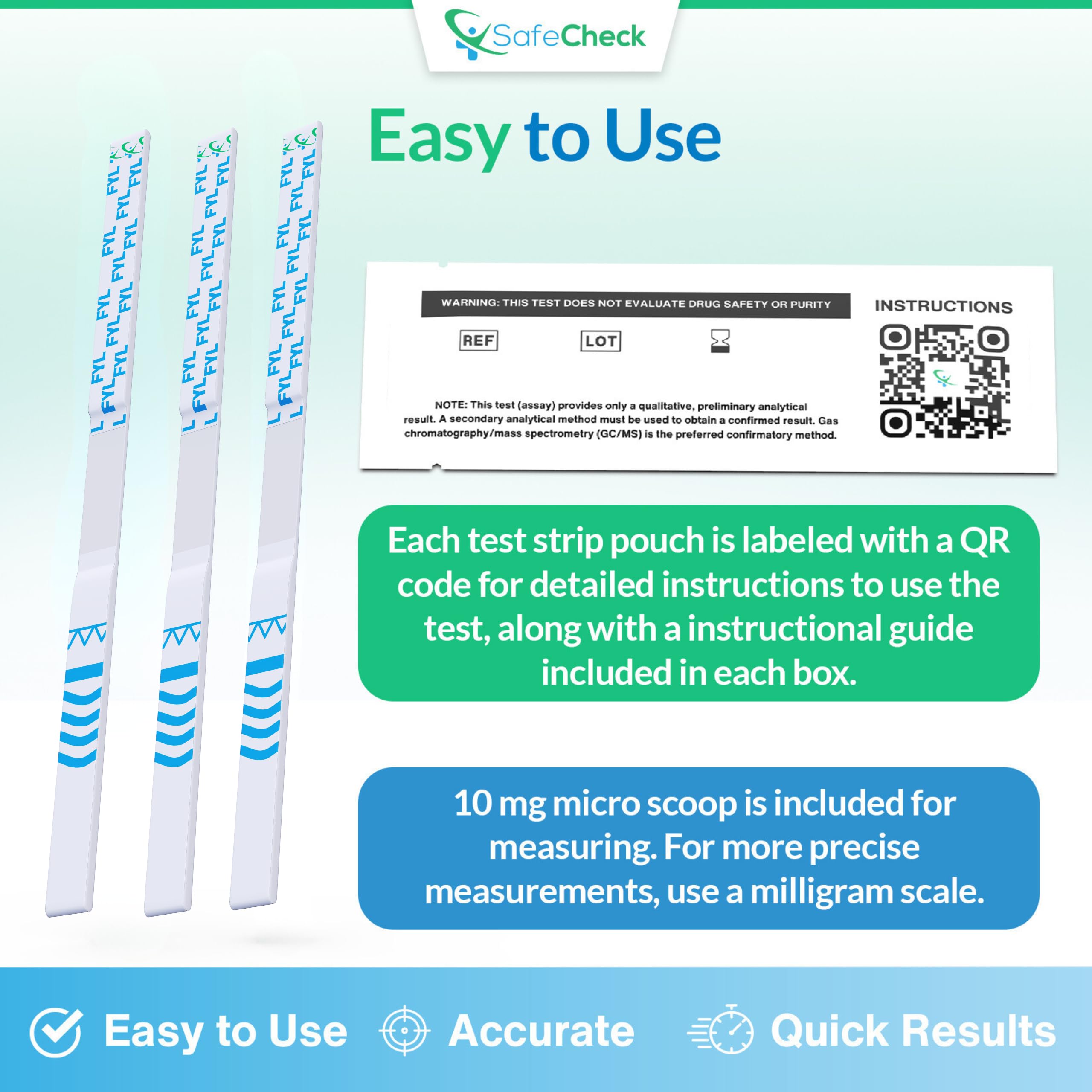 SafeCheck fentanyl test strip urine testing during on-the-go checks.