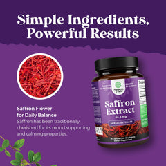 Saffron capsules resting beside a glass of water, suggesting easy daily intake.