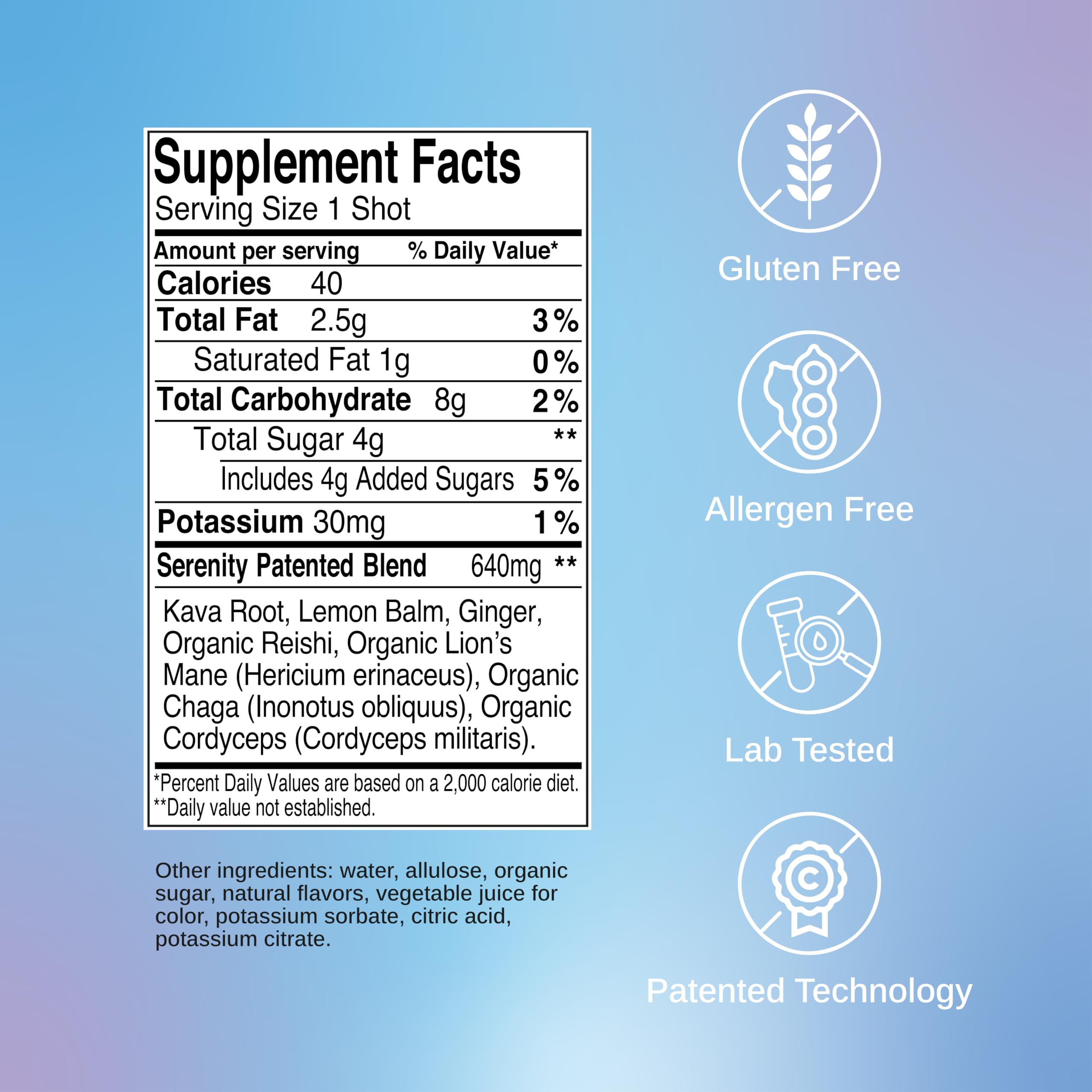 SAGA Serenity mood-support ingredients like lion's mane and chaga promote balanced focus